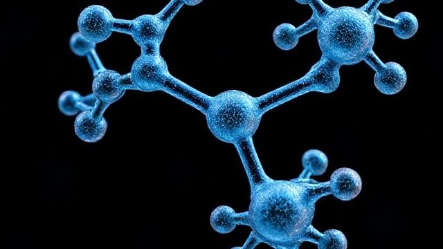 Recombinant Protein Production, blue black molecule image