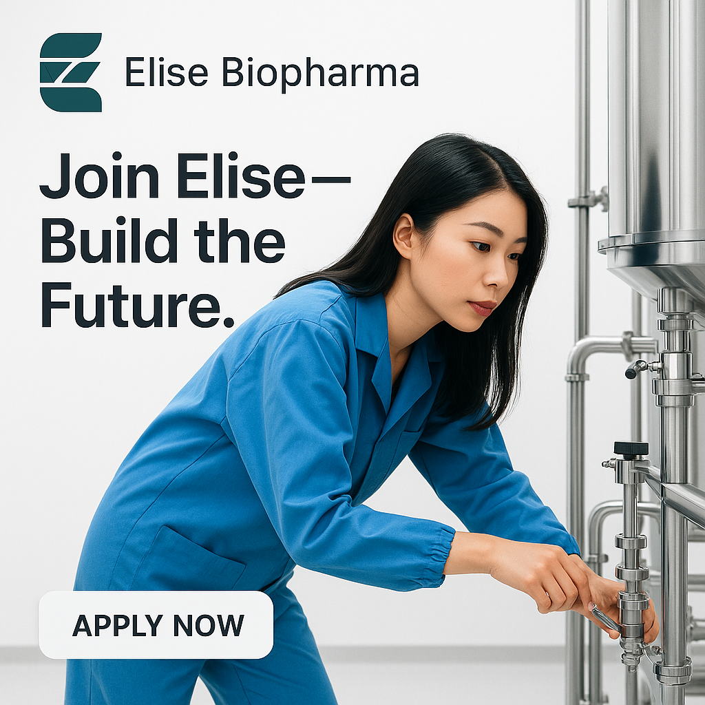 Join our team graphic, Elise Biopharma