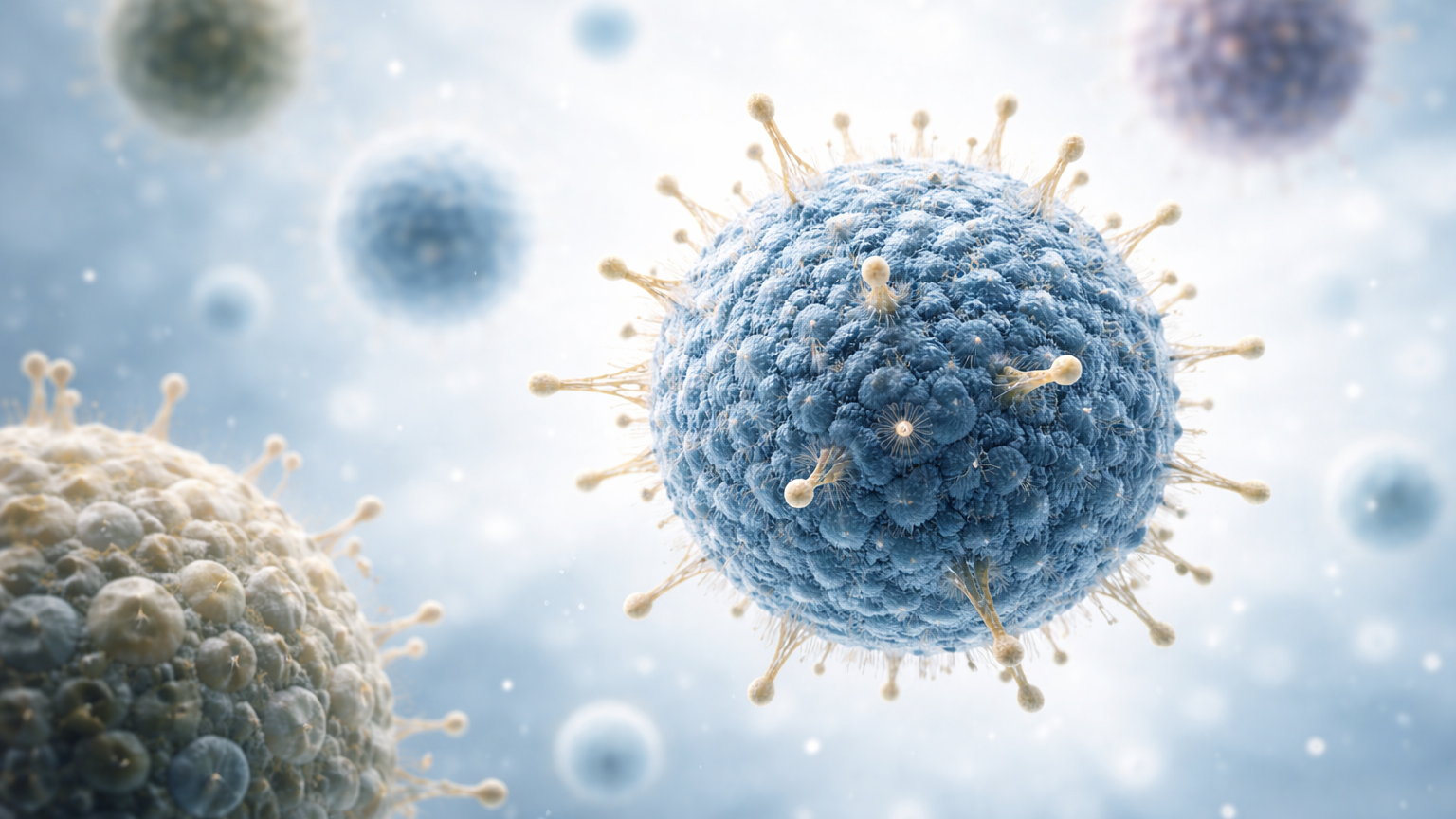 Graphic of viral vectors at microscopic scale