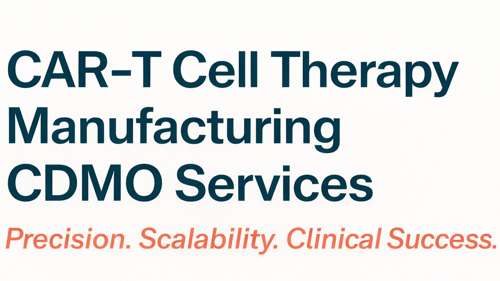 CAR-T Cell Therapy Manufacturing CDMO Services, Elise Biopharma banner