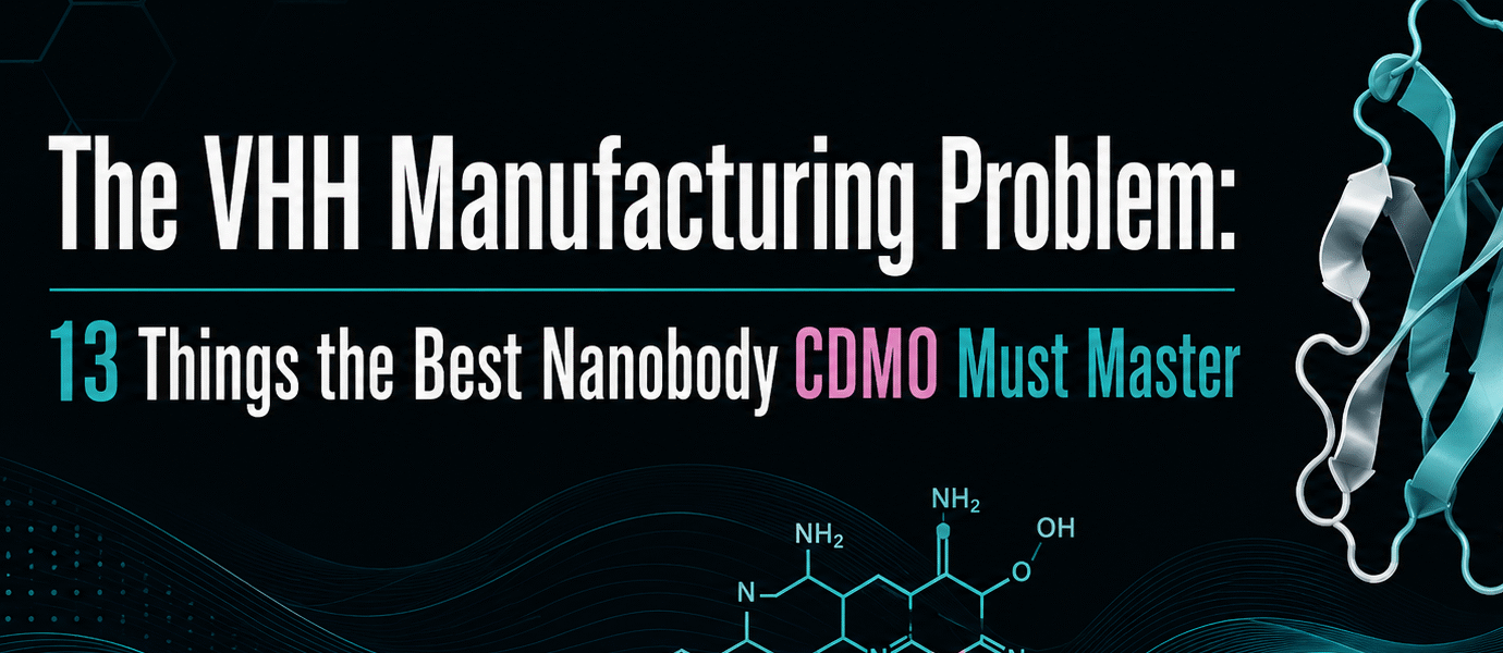 The VHH Manufacturing Problem: 13 Things the Best Nanobody CDMO Must Master